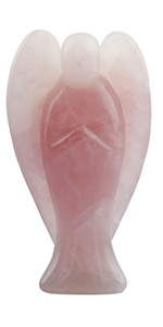 7cm Rosenquarz Engel