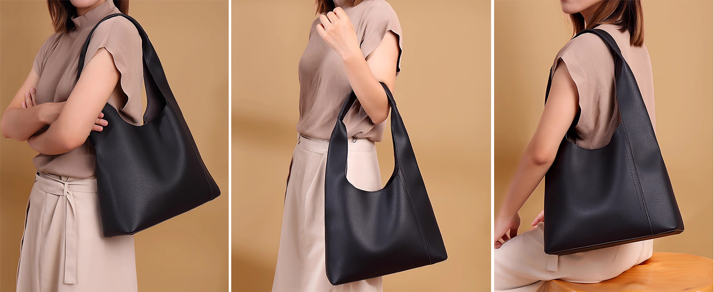 Shoulder Bag for Women Retro Vegan Leather Classic Clutch Tote HandBag