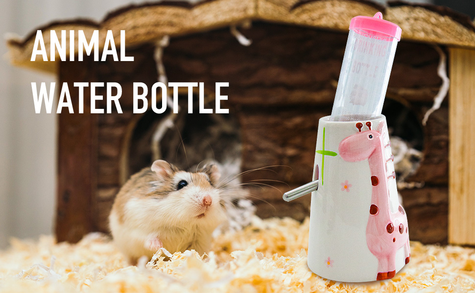 Hamster Water Bottles, Hamster Water Bottle with Stand, Small Animal