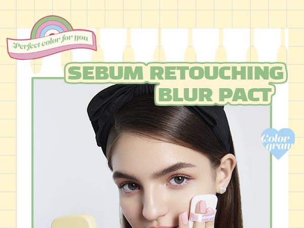 blurring blur pact no sebum free pressed powder