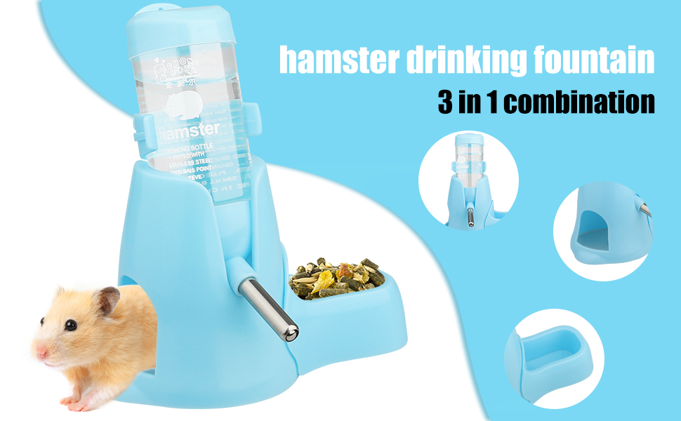 Hamster Water Bottle, Diyife 80ml Guinea Pig Water Bottle Non Drip