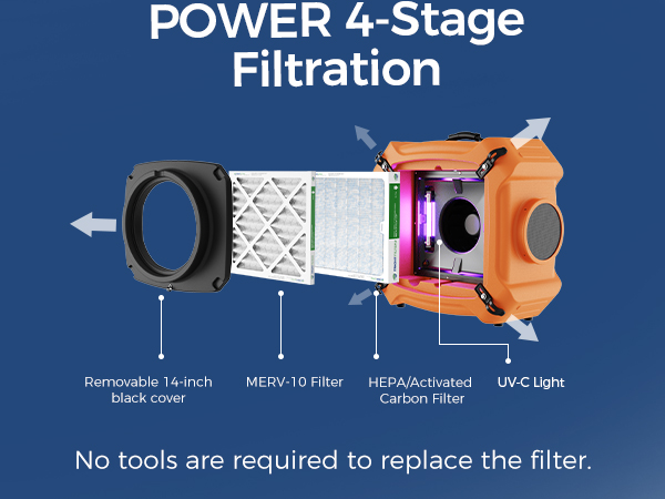 air scrubber hepa filter
