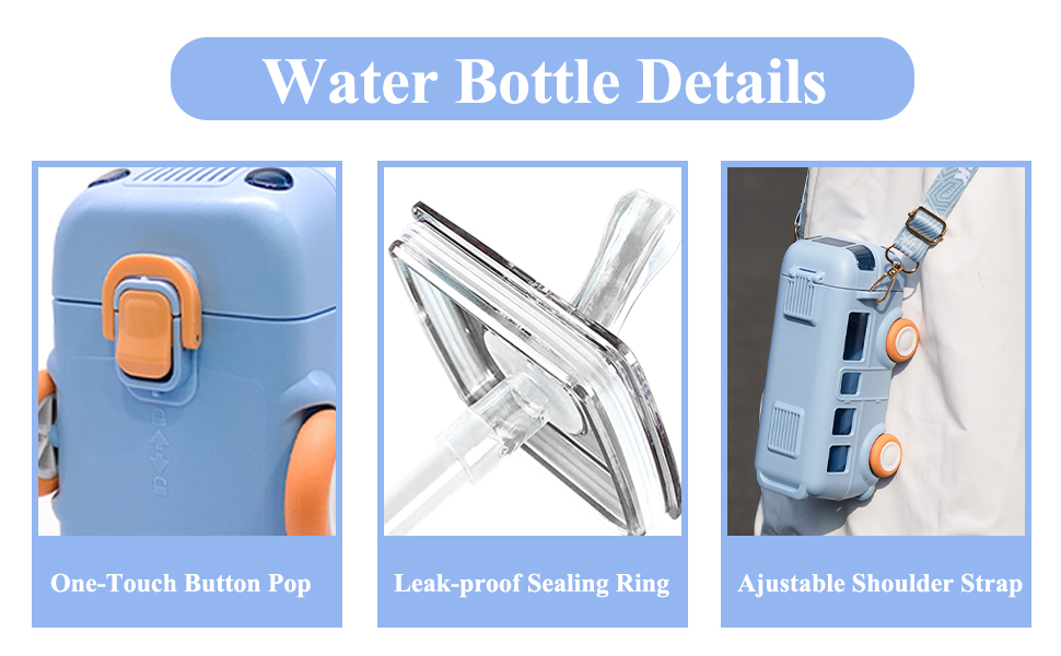 water bottle with straw