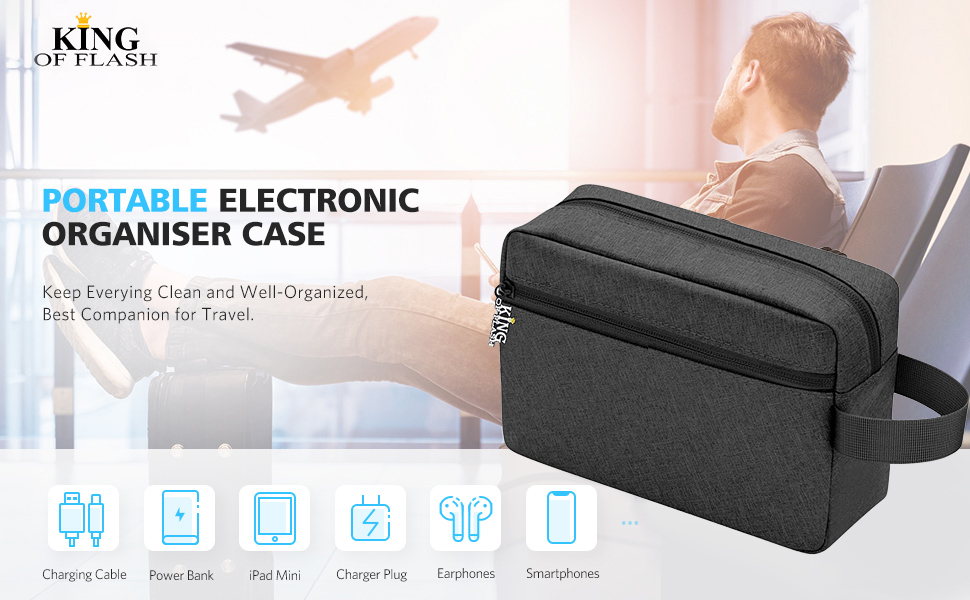 Cables gadgets carry on bags case travels padded storage store holder