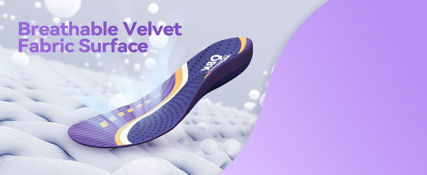 Achilles Tendonitis Insoles, QBK Cushioned Insoles Solving Heel Pain