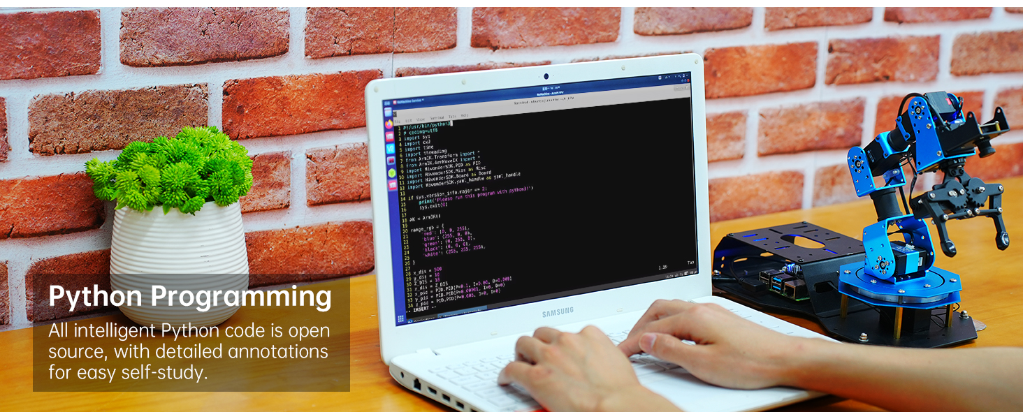 Amazon.com: HIWONDER ArmPi FPV Robot Arm Kit Raspberry Pi 6DOF AI ...