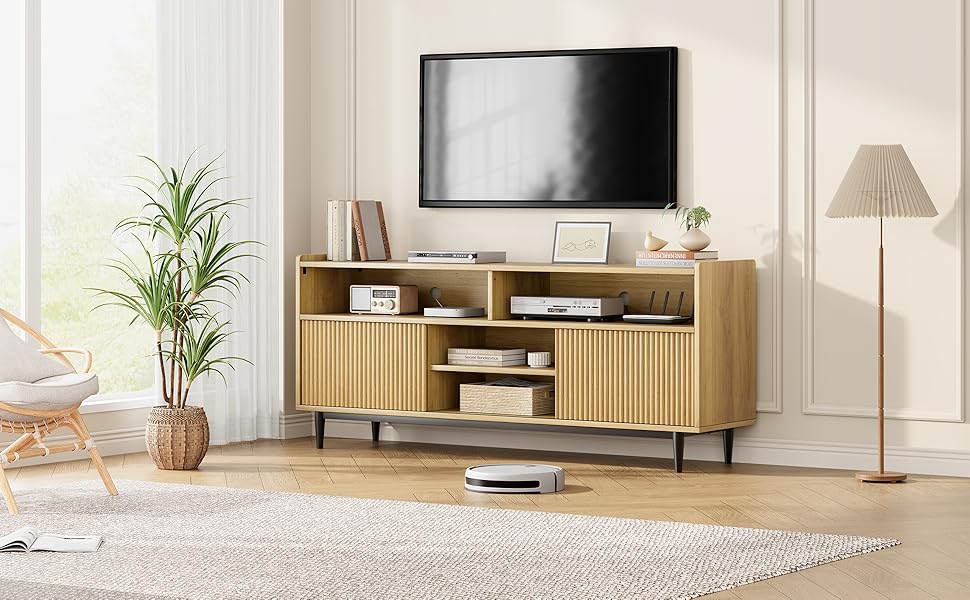Fluted TV Stand