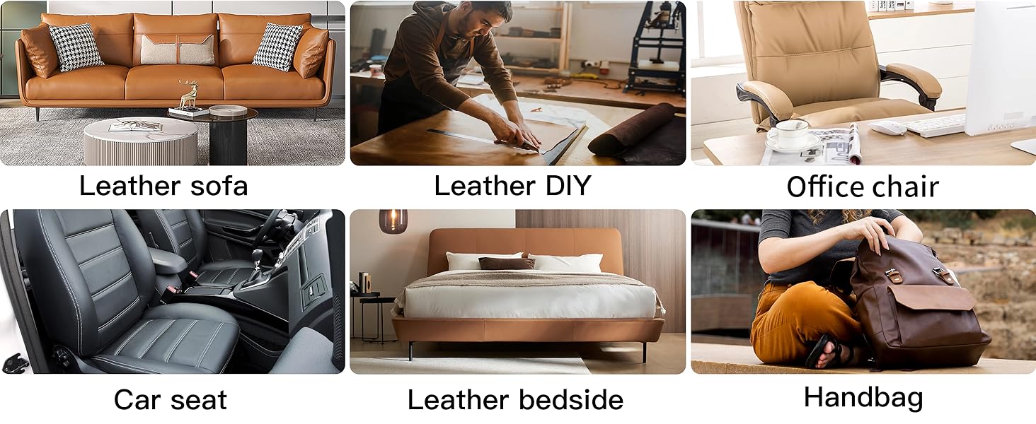 Besezx Self Adhesive Brown Leather Repair Patch,30 in x 16