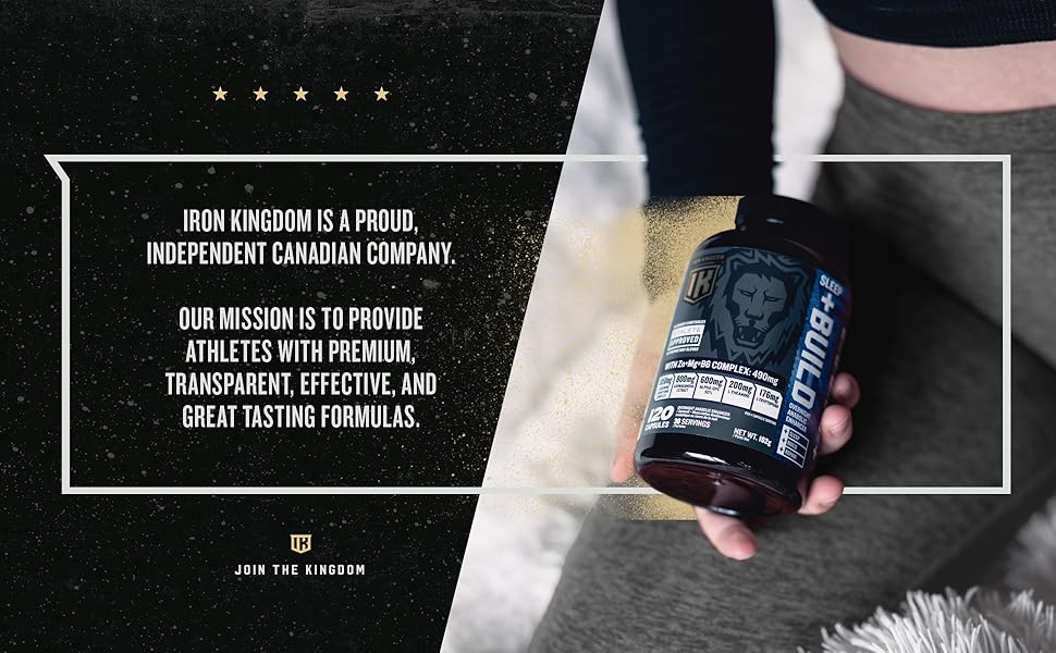 IRON KINGDOM SLEEP+BUILD, deep sleep, release natural growth hormone