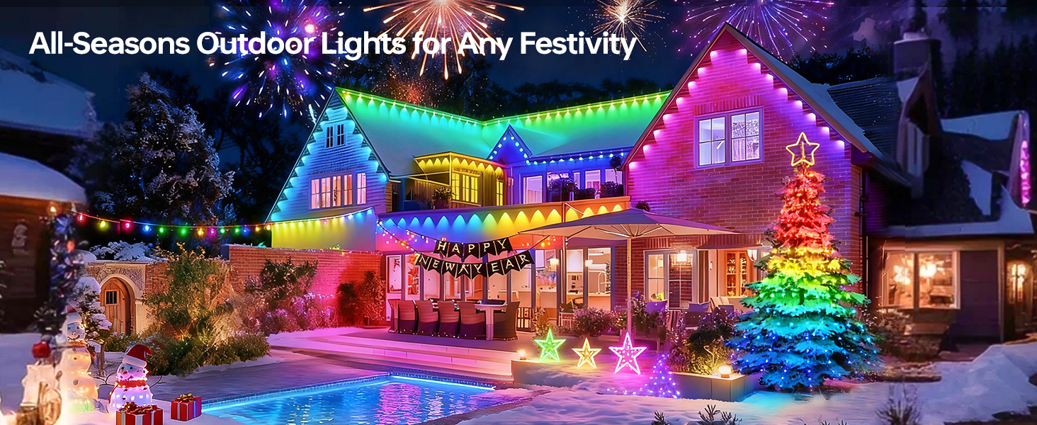 permanent outdoor lights