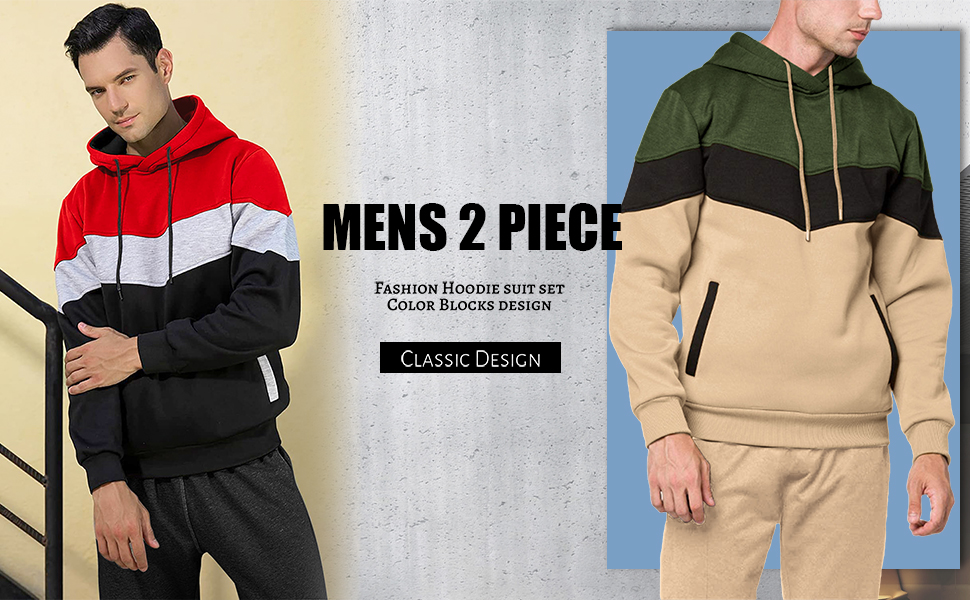 mens tracksuit set 2 pieces
