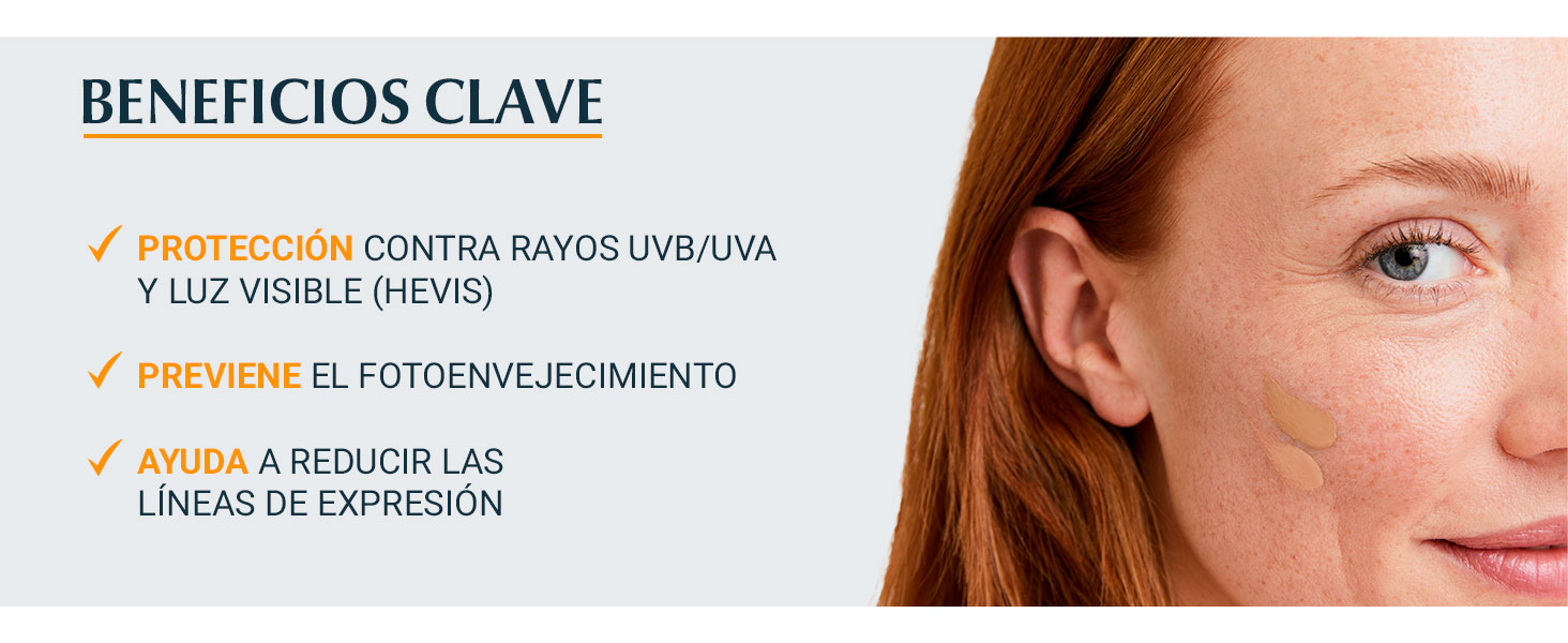 Beneficios clave: Protección contra rayos UVB y UVA
