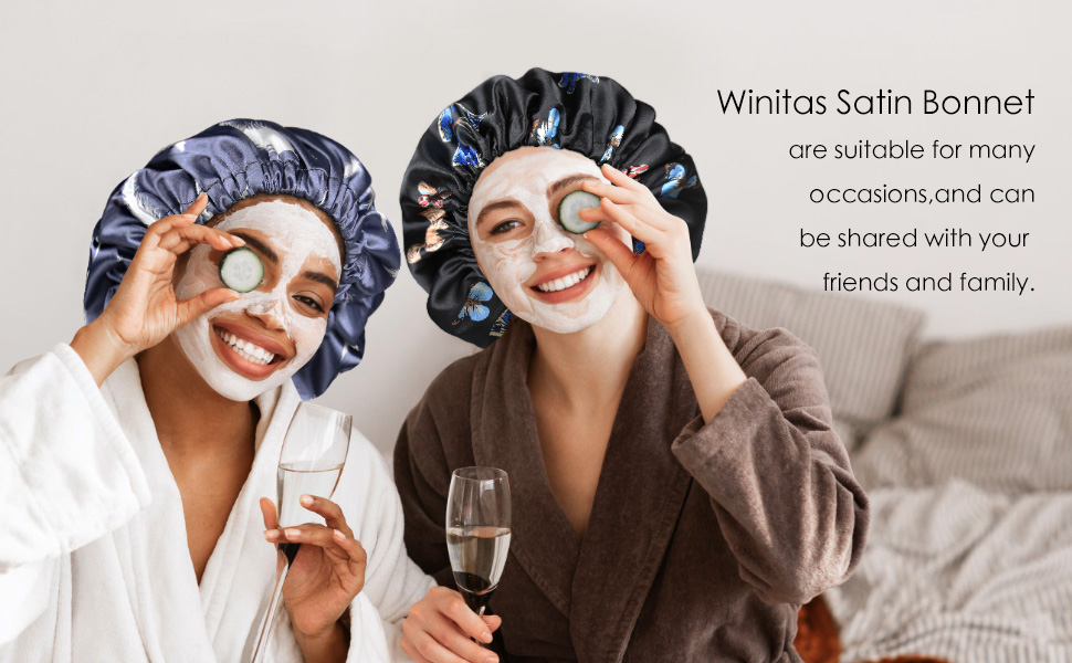 Sleeping Bonnet for Black Women Silk Satin