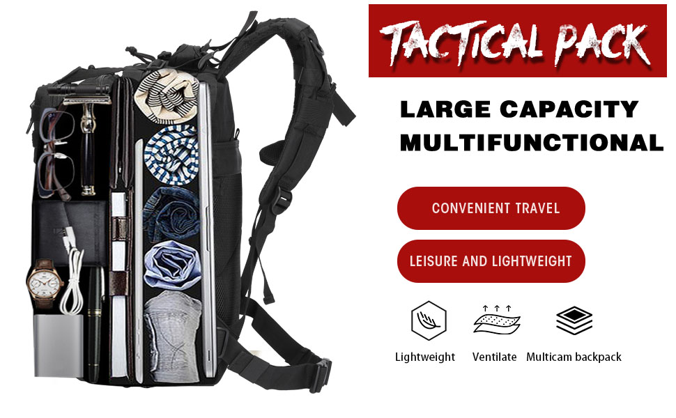 Phoking 45L Military Tactical Backpacks Lage Molle Backpack