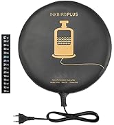 INKBIRDPLUS Brewing & Fermentation Heat Pad 25W with Temperature Strip Removable Waterproof Warm ...