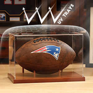 clear football display case