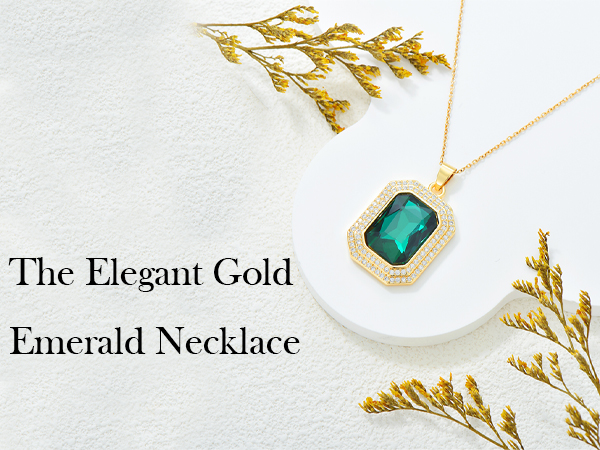 Amazon.com: KZX Blue Crystal Necklace for Women Emerald-Cut