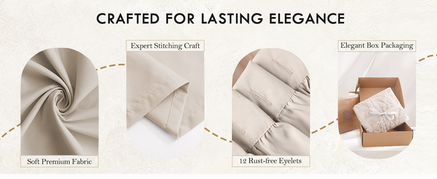 Soft Premium Fabric Expert Stitching Craft 12 Rust-free Eyelets Elegant Box Packaging