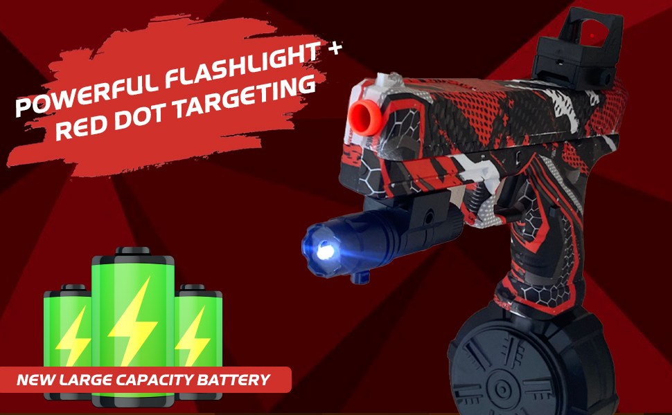 Taslo Gel Blaster, Gel Blaster Gun Electric Gel Blaster Toy, Manual and