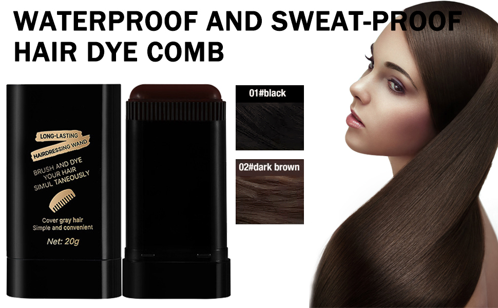 Safe and Convenient Comb Hair Dye, Portable Hair Colouring Comb