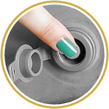 Inflatable Bed Rail for Toddlers 2 Pack - Portable Travel Bed Bumpers for Kids