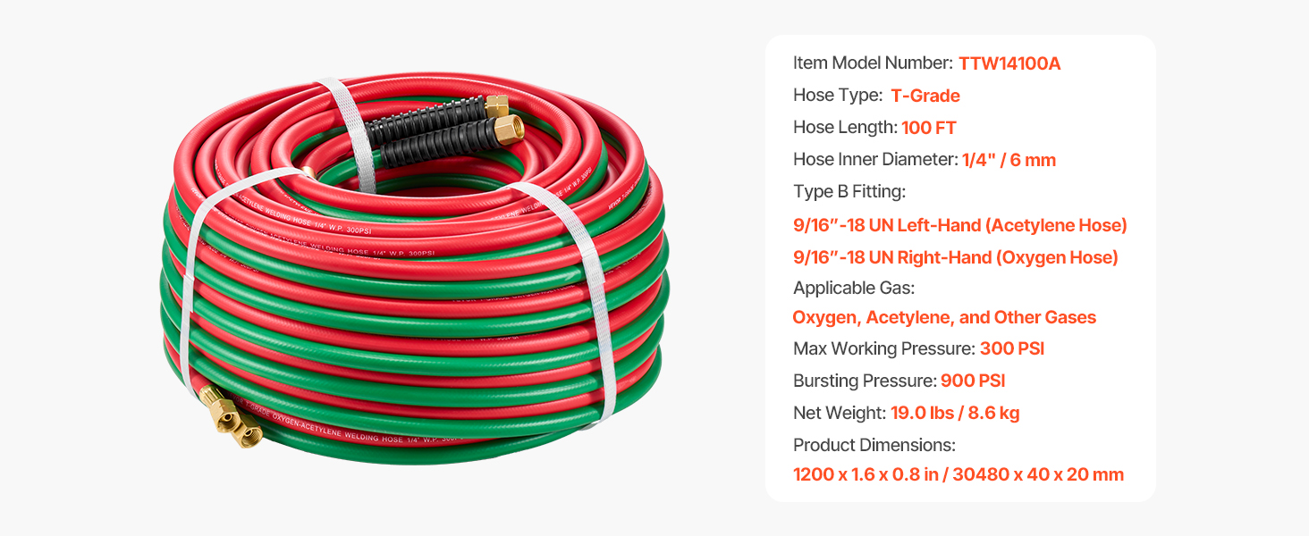 heavy duty oxy acetylene torch hose