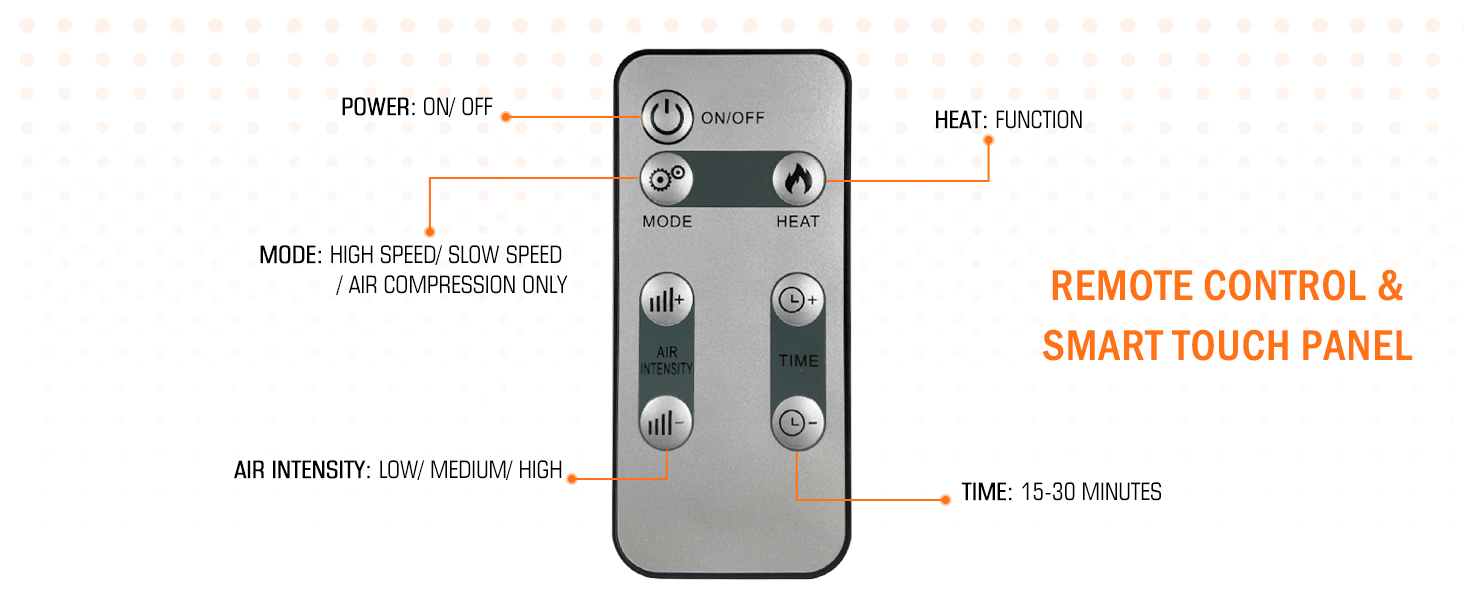 Shiatsu Foot Massager Machine with Heat & Remote for Plantar Fasciitis & Neuropathy, Deep Kneading Calf Leg Massager, Blood Circulation & Pain Relief 16 remote control