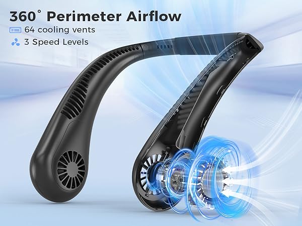 Amazon.com: Portable Bladeless Neck Fan, 5000mAh