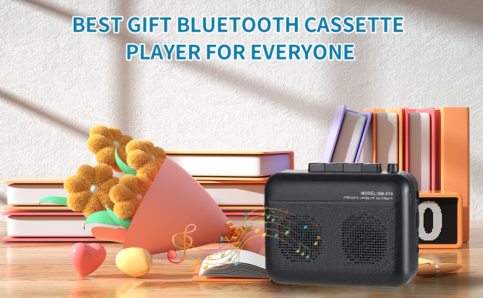 Portable Cassette Player Recorder with Bluetooth
