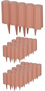 畑仕事　ブラウン10個ダークブラウン10個 高儀 TAKAGI ブロックフェンス 10個 [ガーデニング 園芸 庭 花壇