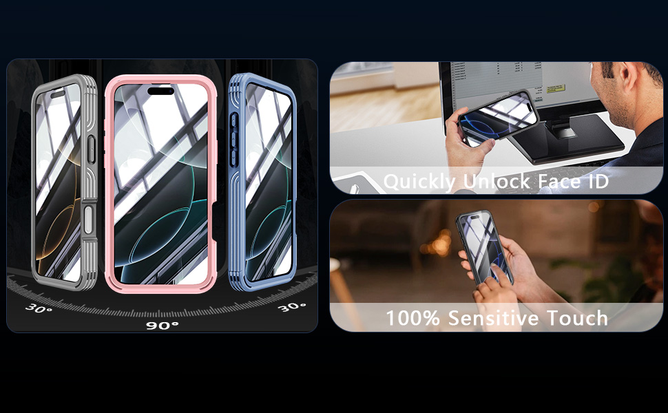 vGolvin for iPhone 16 Pro Max Case with Invisible