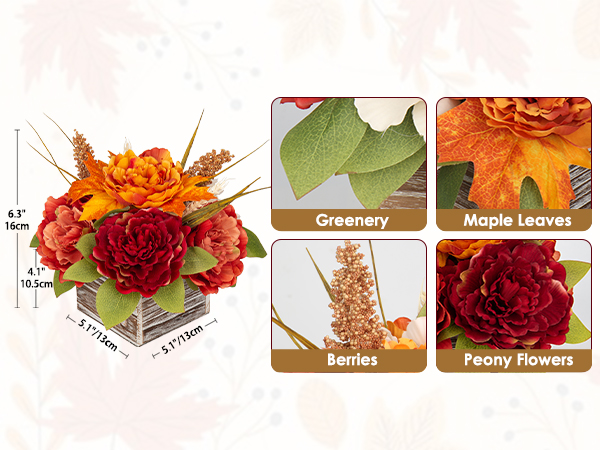 コルドベス&amp;ケース&amp;お花のセット Amazon.com: DILATATA Fall Decor Autumn Harvest Pumpkins