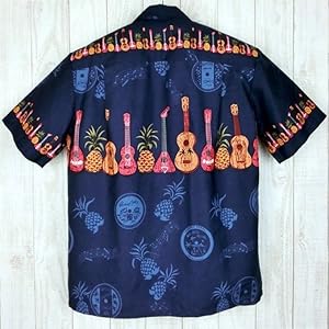 Winnie Fashion アロハシャツ XXL ハワイ製 ウクレレ柄 Amazon.co.jp: [Winnie Fashion] メンズ アロハシャツ ハワイ製