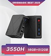 Amazon.com: origimagic N2 Gaming Mini PC, AMD Ryzen 5 6600H