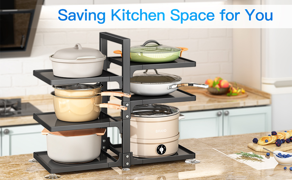 Pots and Pans Organizer for 6 Tier Snapon and