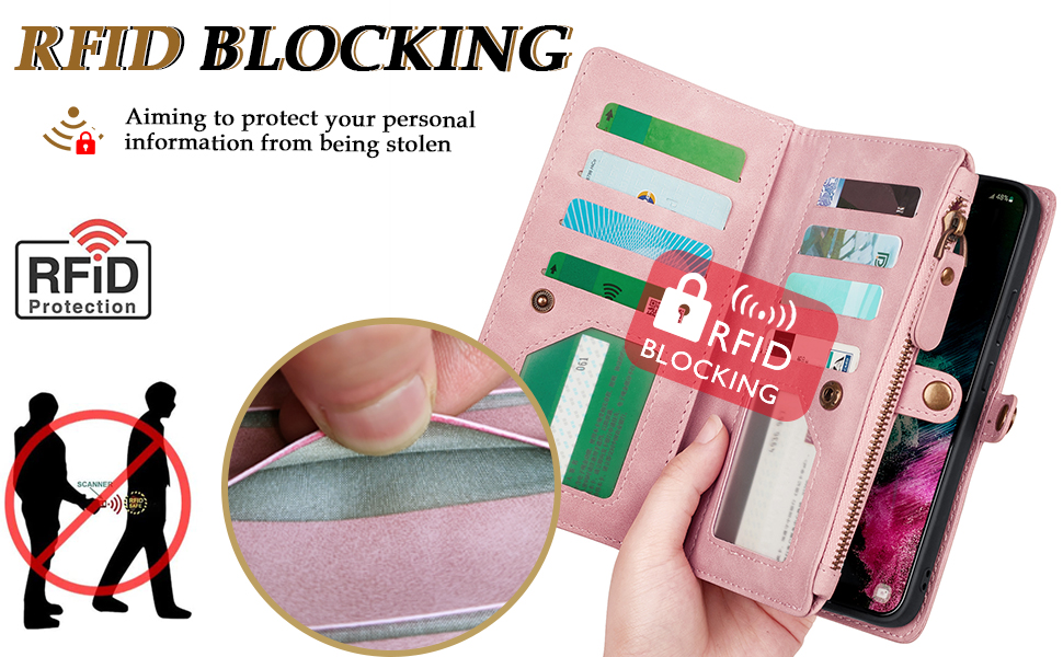 DKDKSIP for iPhone 14 Wallet Case for Women, Support