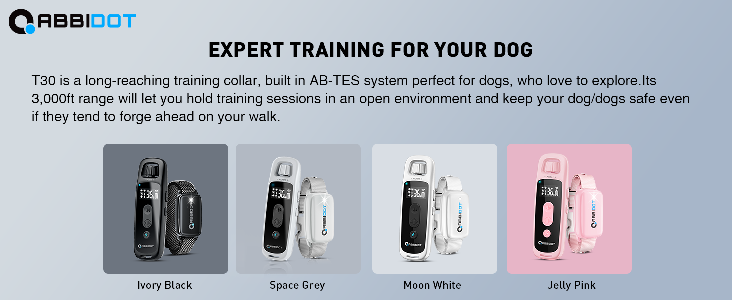 ABBIDOT 36 Levels Dog Training Collar with Remote [2023 Upgrade