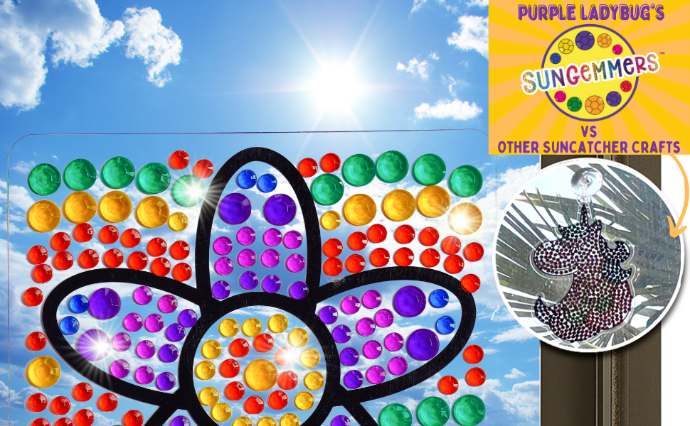 SUNGEMMERS Suncatcher Diamond Painting Kit Fun Arts and Crafts for