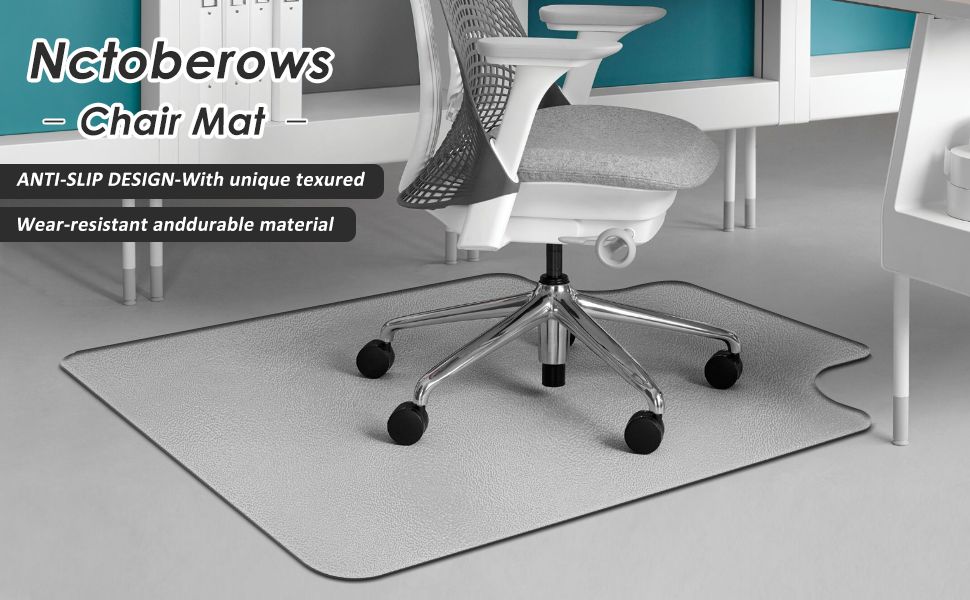 Nctoberows 2Pack Clear Chair Mats for Hard Floor, 36" X 48