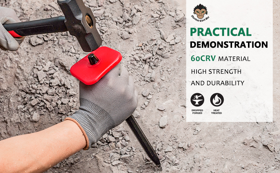 Monkey King Bar12IN Point Chisel/Masons Chisels Demolishing/Masonry