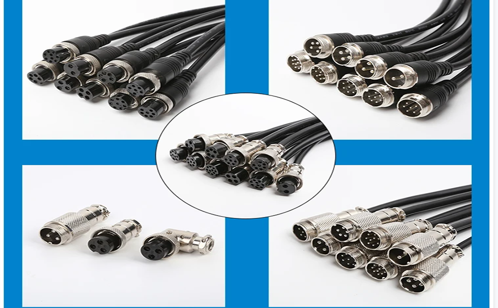 Amazon.com: Electrical GX12-4 Pin Cable Male to Female Head
