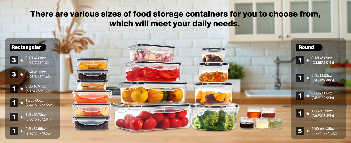 food storage containers with lids 