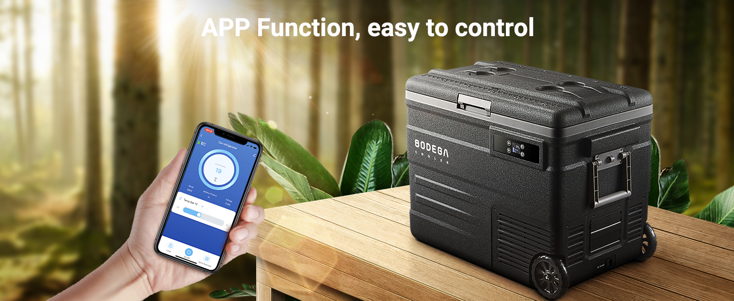 BODEGACOOLER 12 Volt Car Refrigerator,58QT(55L) Car Fridge