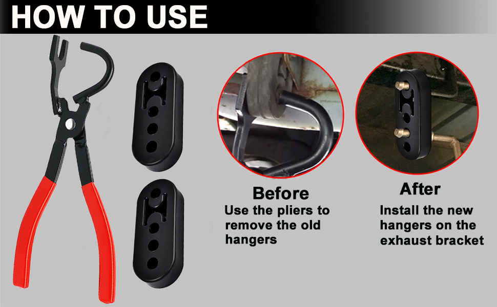 CAROTUPY Universal 12Inch Exhaust Hanger Pliers and