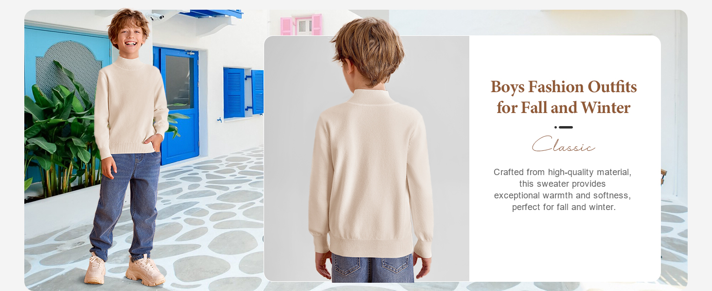 Boys Turtleneck Sweater