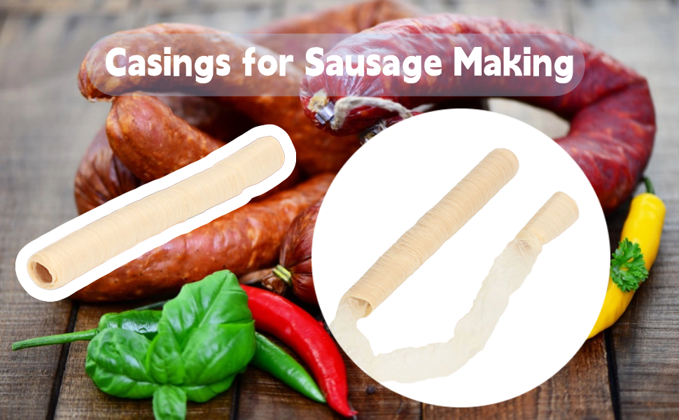 Casings for Sausage Making, 15 Mm Collagen Casings for Snack Sticks