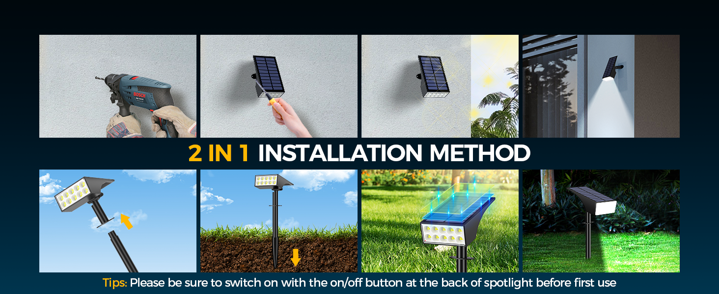 tree solar lights outdoor