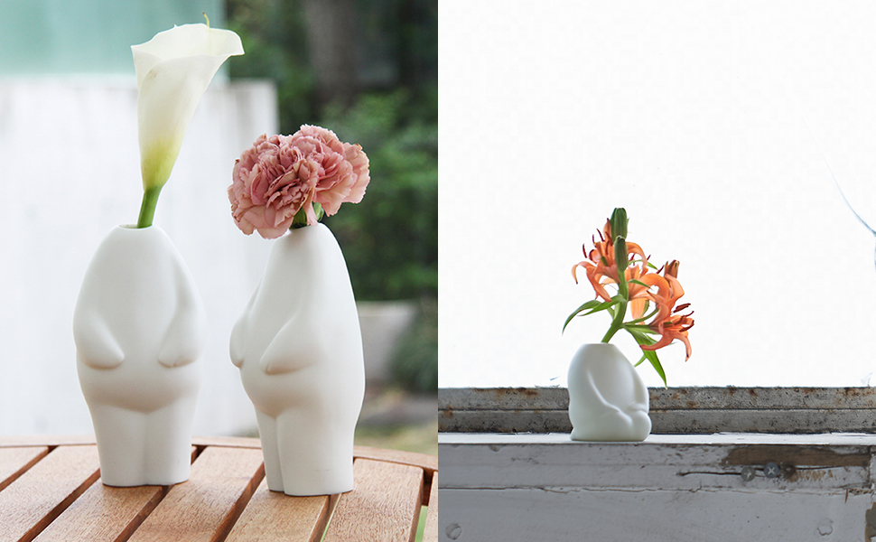  花瓶 160mm ホワイト（直接引取可） livingut_468896