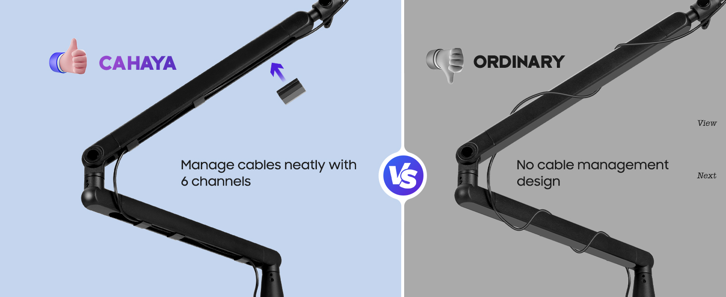 mic desk stand manage cables