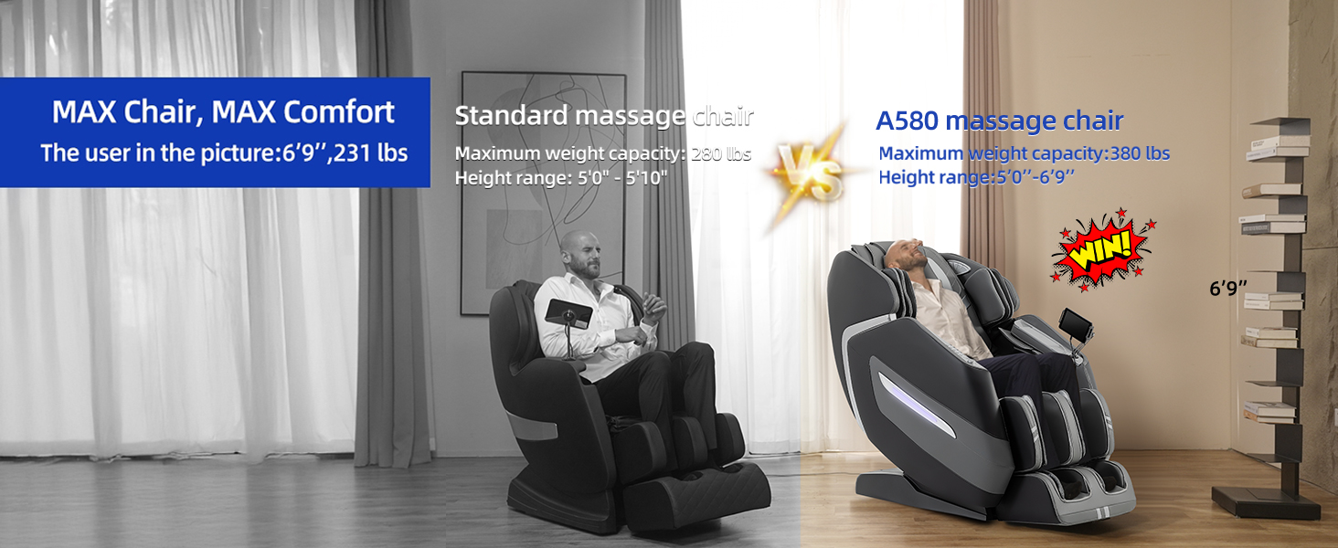 MassaMAX MT580 4D Largest Massage Chair